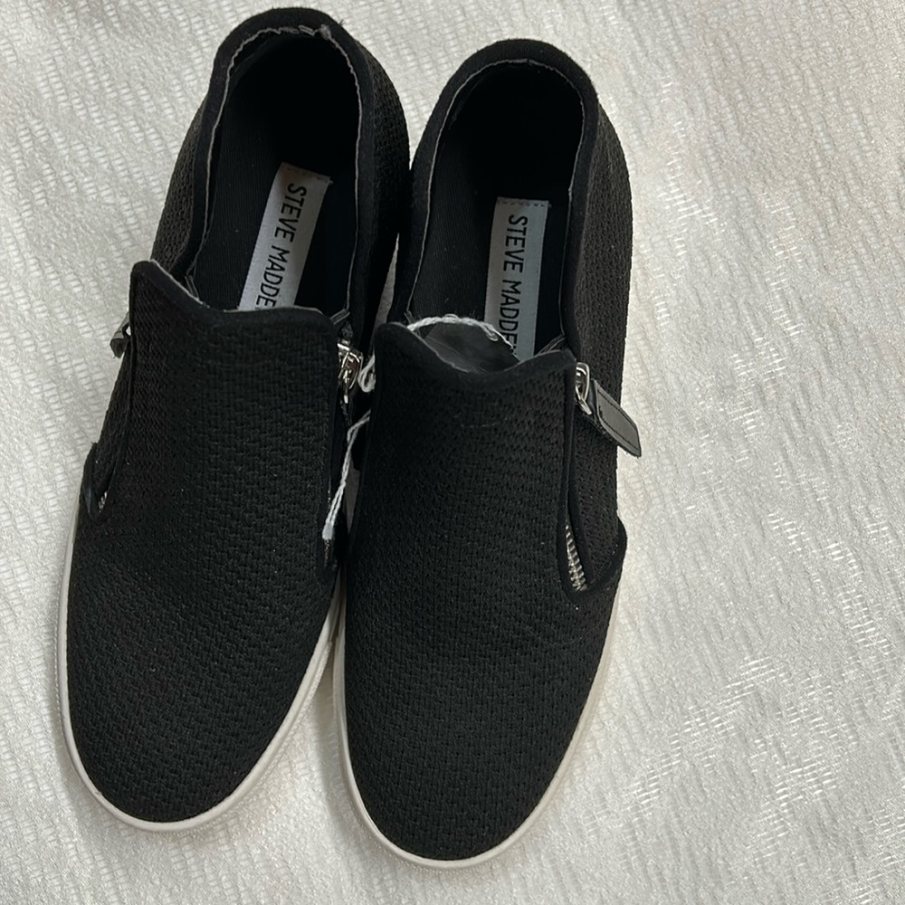 Steve Madden wedge ankle length sneakers.